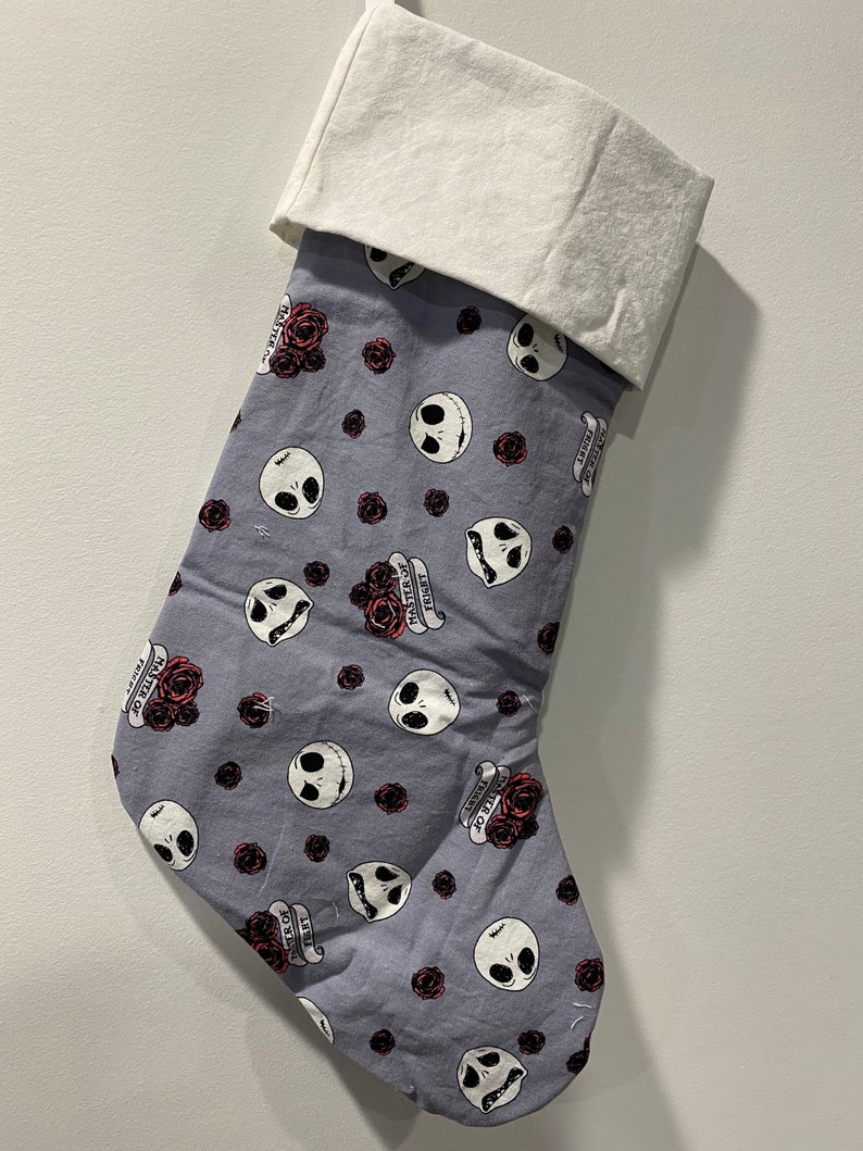 Jack Skelltington Stocking Nightmare Before Christmas 2 fabrics to choose from