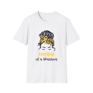 Childhood Cancer Awareness Unisex T-Shirt, Cancer Mom Tee, Warrior Mom Shirt, Cancer Support Gift, pediatric cancer awareness shirt