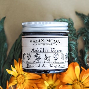 Botanical Healing Salve: Calendula, Yarrow & Rosehip - Herbal First Aid
