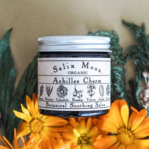 Botanical Healing Salve - Calendula, Yarrow, Plantain, Jojoba & Rosehip - Herbal First Aid - Natural Tattoo Care - Fragrance free