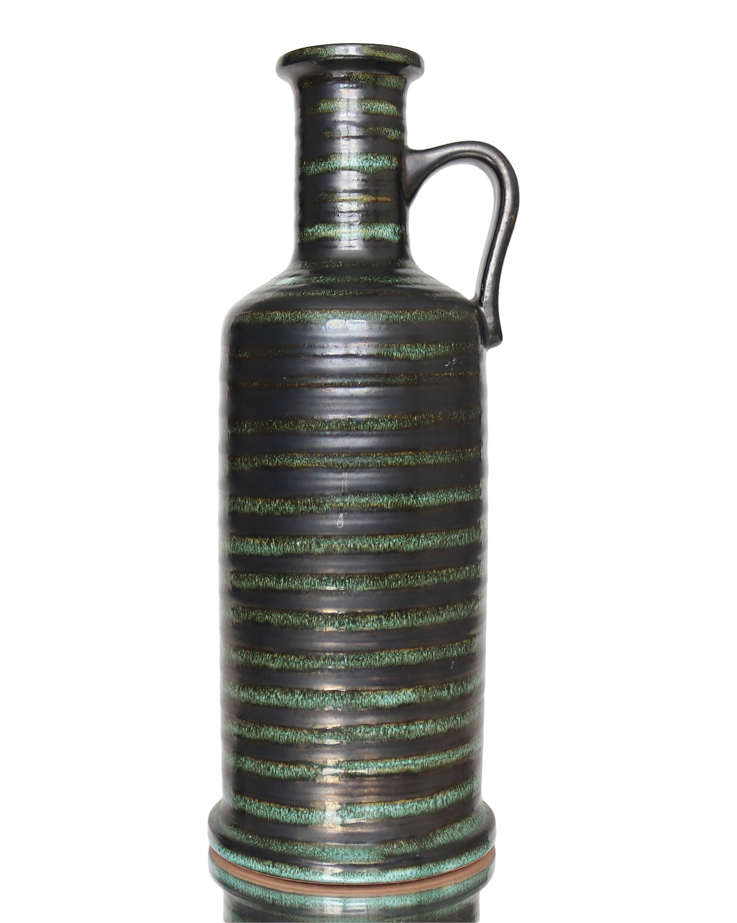 縞模様の陶器花瓶、モデル149-30 - 西ドイツ陶器 - Etsy 日本