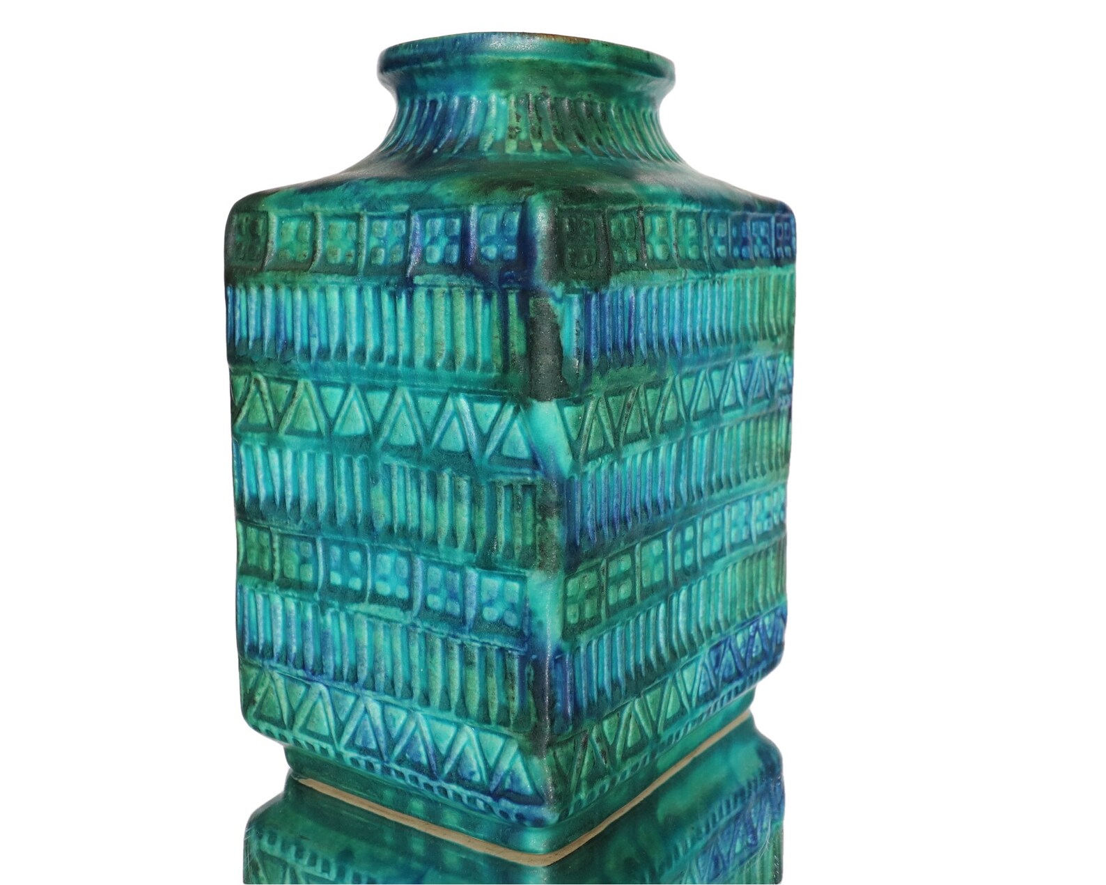 BAY Ceramic Vase Relief Decor Model 7020 by Bodo Mans Etsy