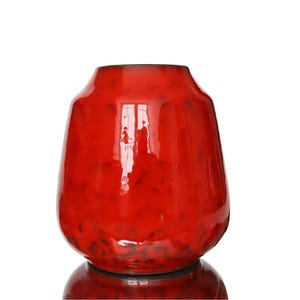 Small FOHR Ceramic Vase in Red