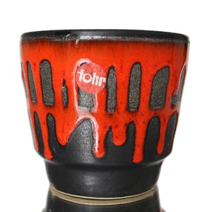 Small Ceramic Planter with Drippy Glaze, FOHR - Cachepot - West Germany Pottery