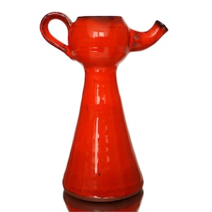 Small Ceramic Vase in Red