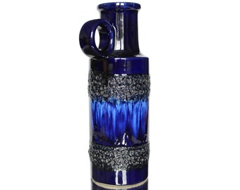 SCHEURICH 陶器製花瓶（ブルー）、モデル 401/28 - Etsy 日本