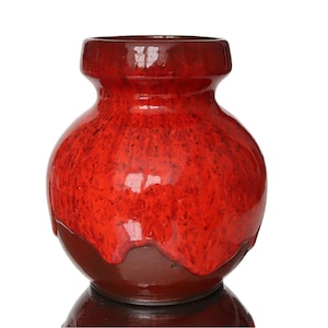 Studio Ceramic Vase in Red
