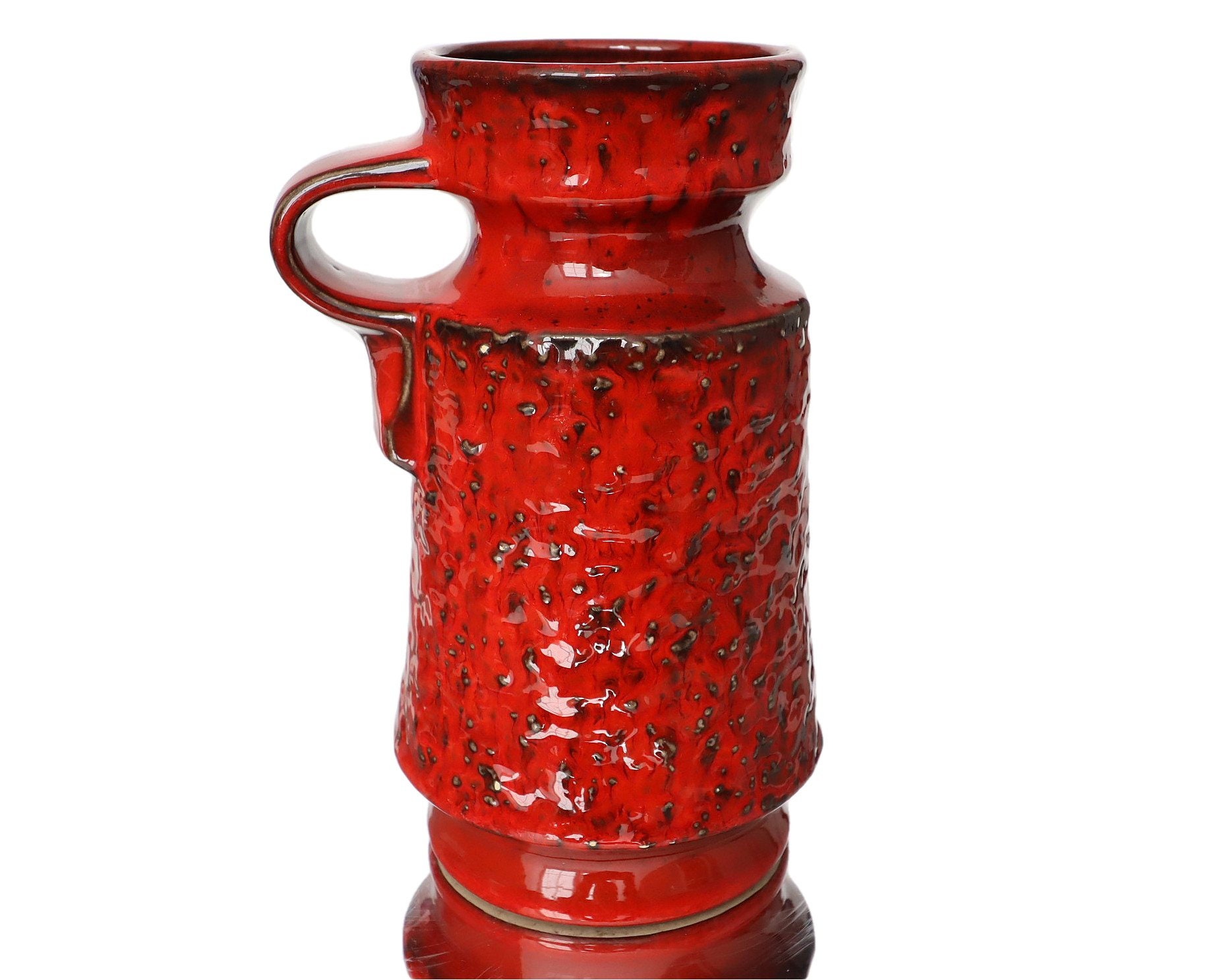 JASBA Keramik Fat Lava Vase in Rot, Modell 171920 - Etsy.de
