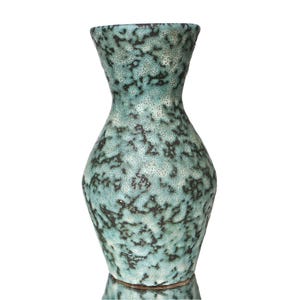 SCHEURICH Ceramic Fat Lava Vase in Turquoise, Model 523-21
