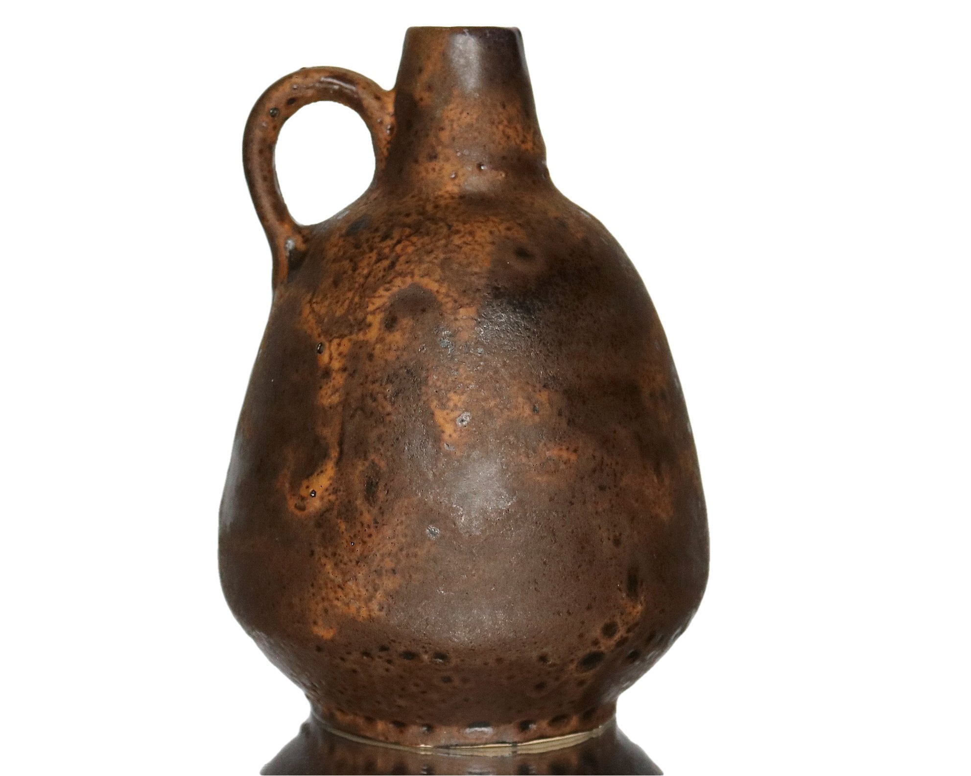 ブラウン RUSCHA 陶器花瓶、モデル 320/2 - Etsy 日本