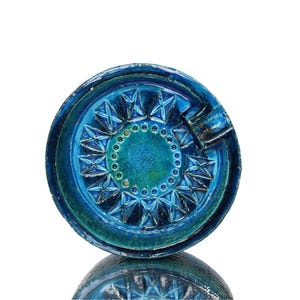 BITOSSI Ceramic Ashtray in Rimini Blue - Aldo Londi Design, Italy