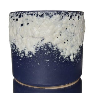 MAREI Ceramic Planter with Fat Lava Glaze