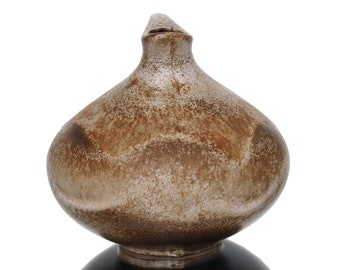 ブラウン RUSCHA 陶器花瓶、モデル 313 - Kurt Tschoerner Design