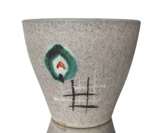 Ceramic Planter with Grey Lava Glaze - Cachepot