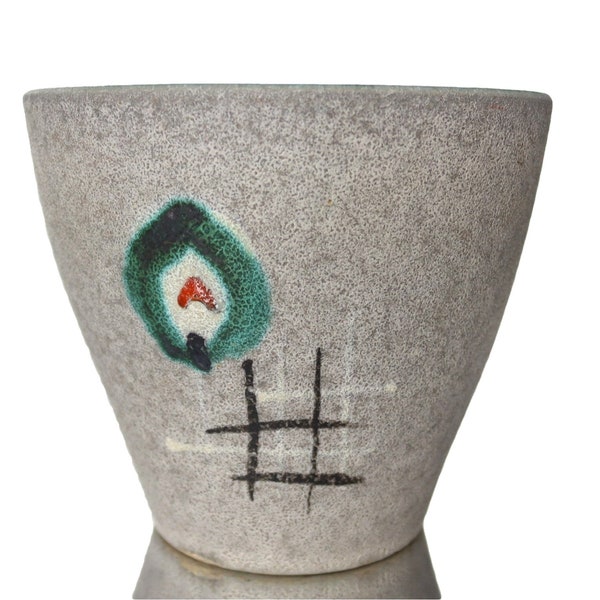 Ceramic Planter with Grey Lava Glaze - Cachepot