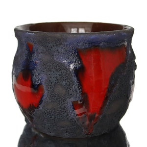 MAREI Ceramic Planter with Fat Lava Glaze