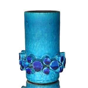 CERAMANO Ceralux Vase in Blue - Form 102 - Design by Hans Welling