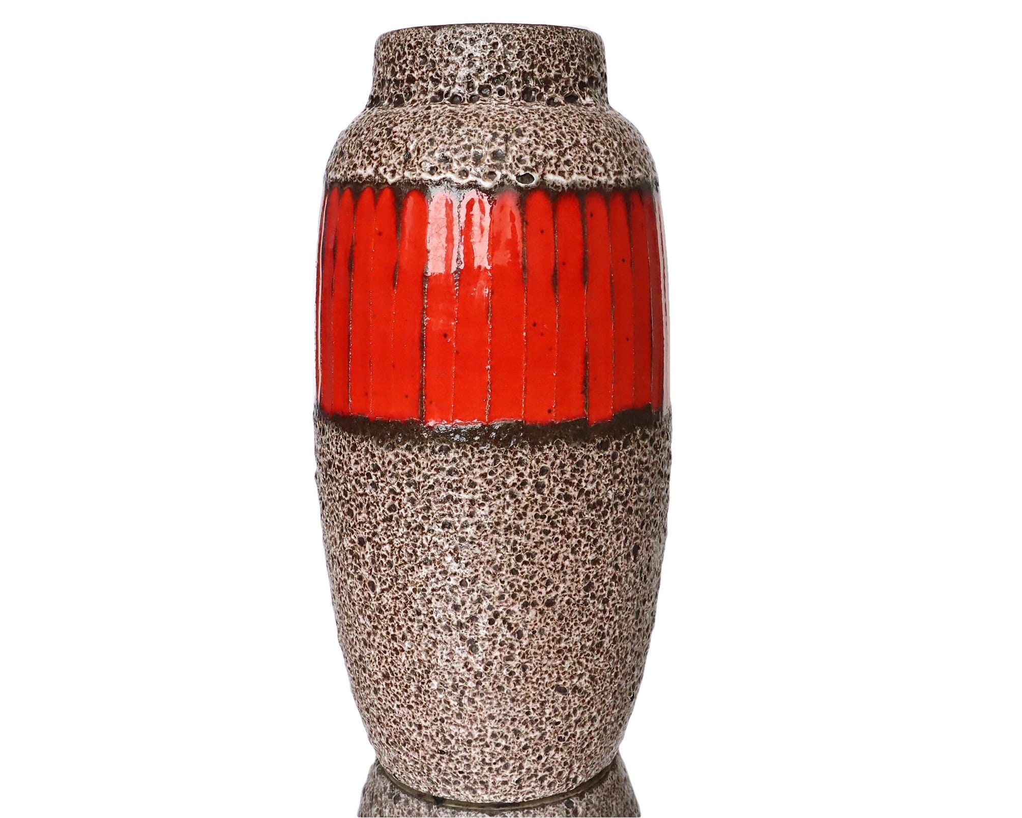 ローラ　花瓶　イタリア製　赤 Scheurich lora glaze - Etsy 日本