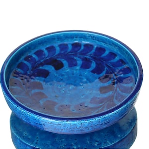 BITOSSI Ceramic Bowl, Ø 22 cm in Rimini Blue, Italy