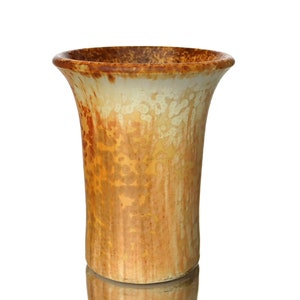 Kleine Studio Keramik Vase in Braun und Beige