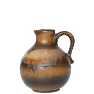 Kleine Keramik Vase in Braun