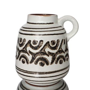 CARSTENS Ceramic Vase in White & Black, Model 7535-13