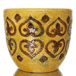 BITOSSI Ceramic Planter - Moresco Pattern - Aldo Londi Design, Italy
