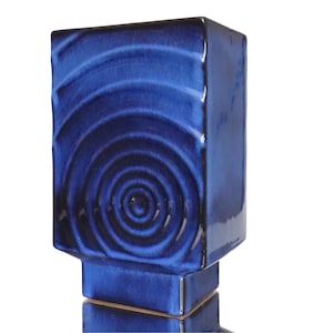 Large STEULER Cyclone Vase in Blue, Model 193/20