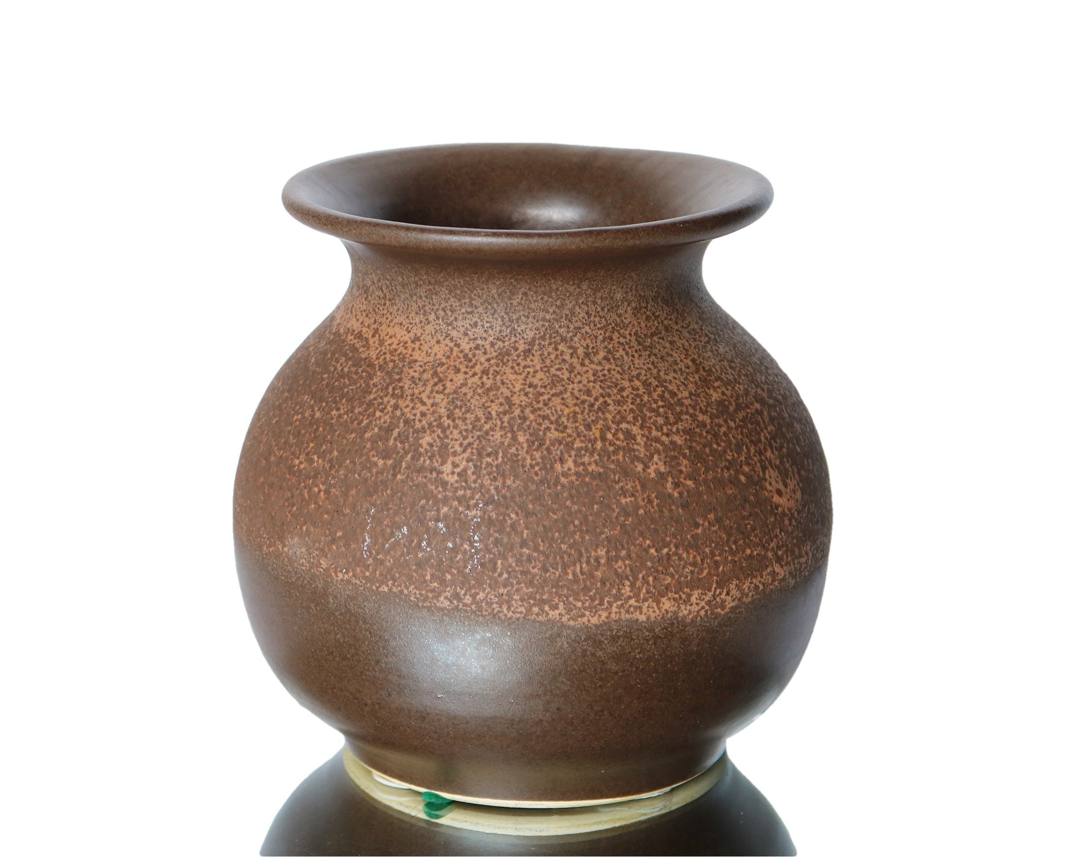 アンティーク花器茶色 SILBERDISTEL 陶器花瓶、モデル 1/15 - Etsy 日本