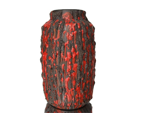 Rare CERAMANO Rubin Vase - Fat Lava Design by Hans Welling - Etsy