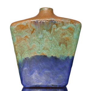 Studio Vase in Blue, Green and Brown