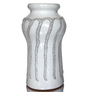 STREHLA Ceramic Vase with Fat Lava Glaze - East Germany Pottery
