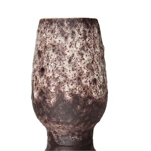 RUSCHA Ceramic Vase with Brown Lava Glaze, Model 833