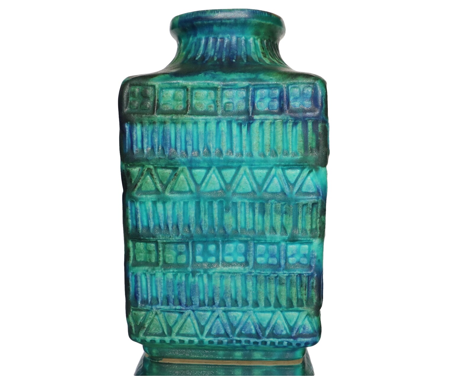 BAY Ceramic Vase Relief Decor Model 7020 by Bodo Mans Etsy