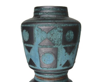 CARSTENS Ceramic Vase in Turquoise, Model 1236-23