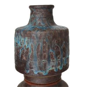 KARLSRUHE MAJOLIKA Ceramic Vase, Design by Fridegart Glatzle