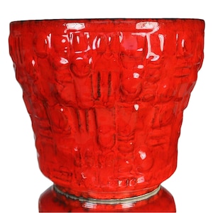Grande fioriera in ceramica rossa - ÜBELACKER / Ü-Keramik