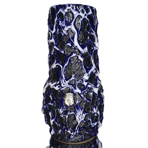 ES KERAMIK Ceramic Lava Vase with Fat Lava Glaze, Model 637/20 - Emons and Sons
