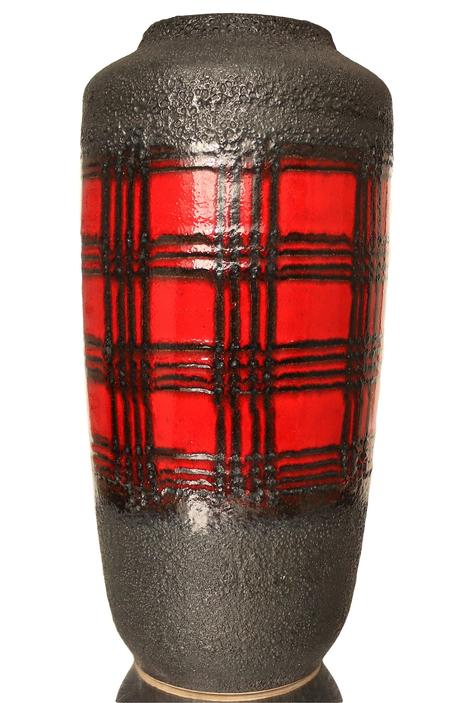 ファットラバ装飾が施されたXXLフロアベース - SCHEURICH 517-45、希少