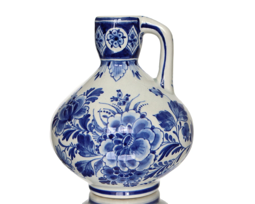 DELFT Blue Vase, Handpainted, Netherlands Etsy
