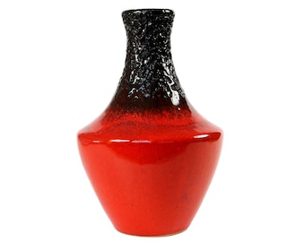 Red SILBERDISTEL Fat Lava Vase 29-20