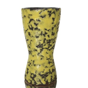 SCHEURICH Ceramic Vase in Yellow & Brown, Model 244-17