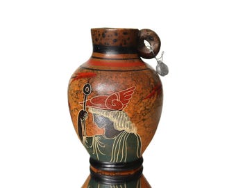 古代ギリシャの美術工芸品レプリカ 博物館のレプリカ - イルカの模様が描かれた古代ギリシャの陶器の