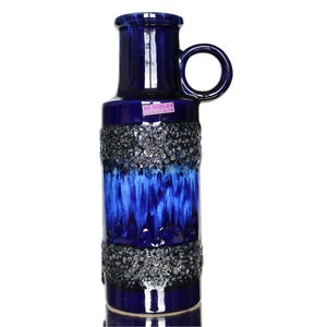 SCHEURICH Ceramic Vase in Blue, Model 401/28
