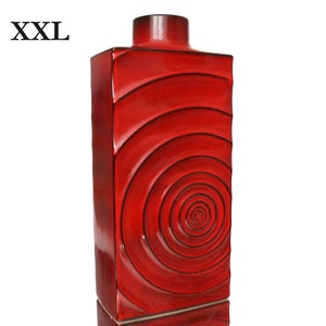 XXL STEULER Cyclone Vase in Red, Model 196/40