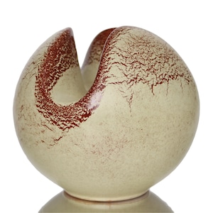 BERTONCELLO Ceramic Vase, Spherical Design by Roberto Rigon, Italy