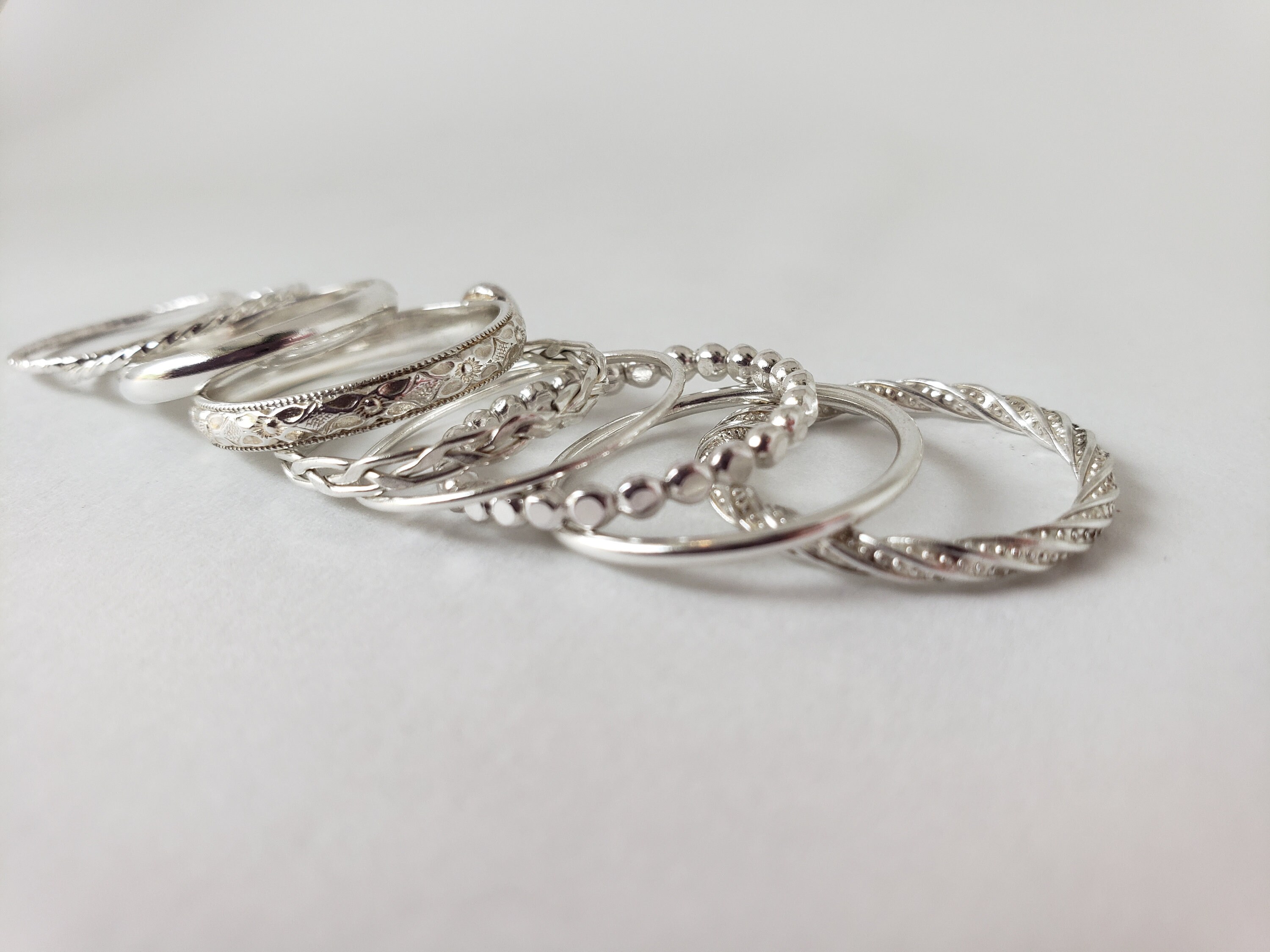 Half Round Ring, Minimalist Ring, Simple Band, Stacking Ring, Sterling