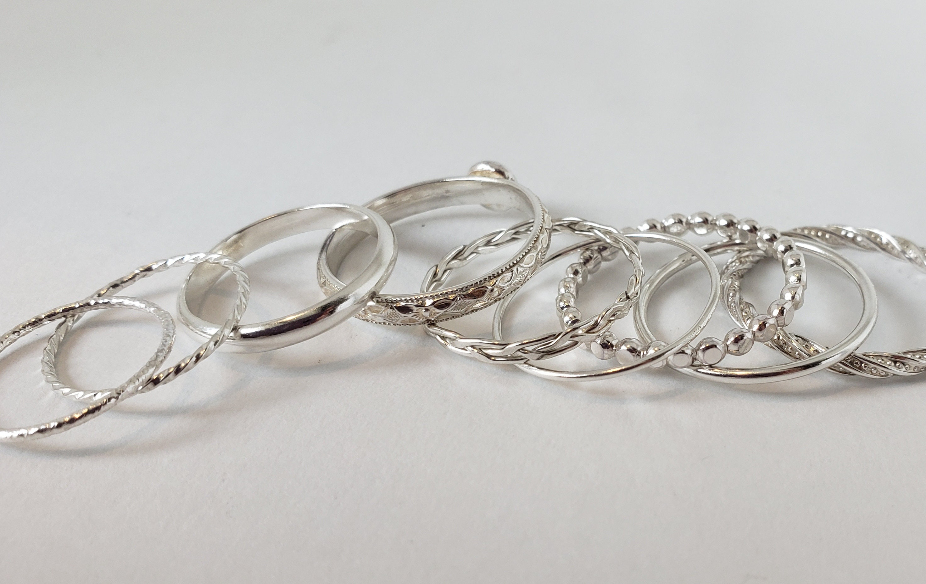 Half Round Ring, Minimalist Ring, Simple Band, Stacking Ring, Sterling