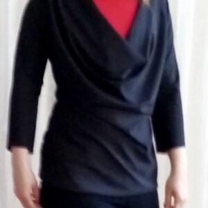 Glossy,  flashy velvet women top, with dropped neck