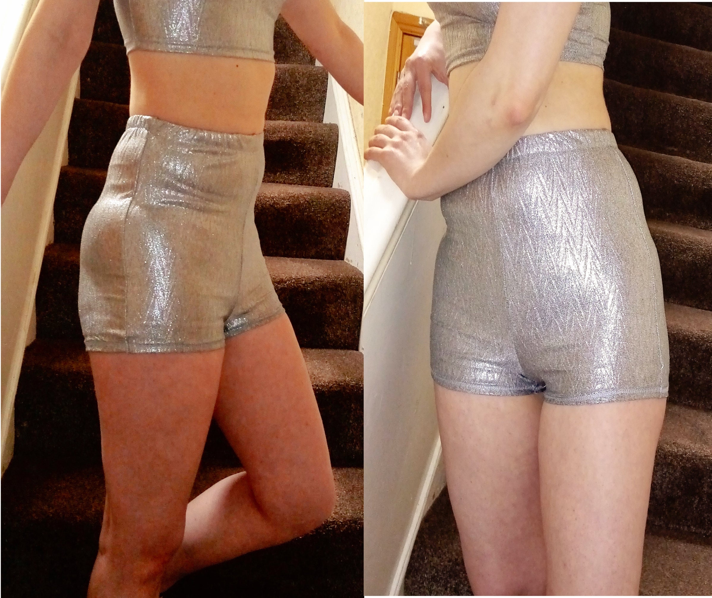 Metallic shorts top american apparel
